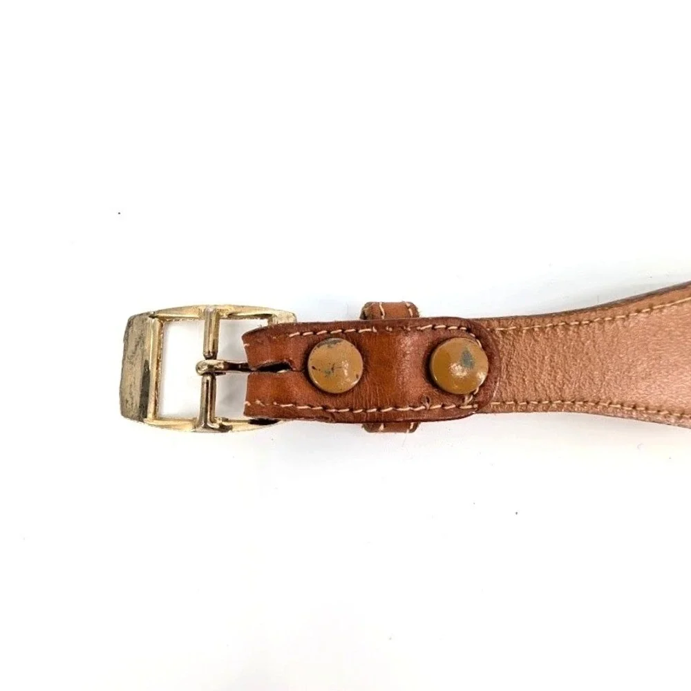 Vintage Neiman Marcus Imported English Saddle Leather Equestrian Belt Size 26